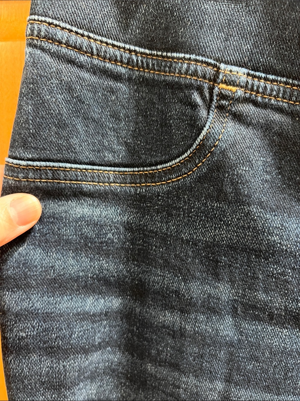 Madewell Dark Indigo Waistband Jeans - Dark Blue - Picture 4 of 5
